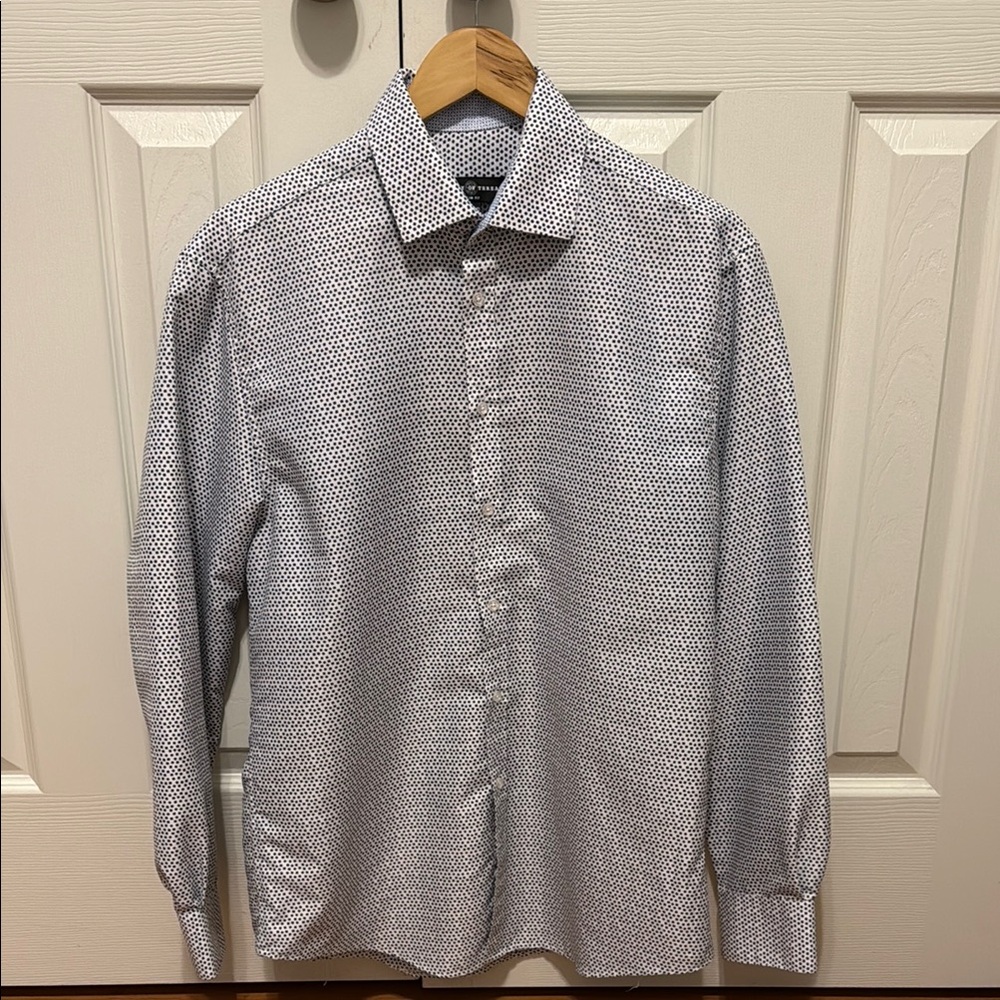 Society Of Threads White Casual Button Down Shirt